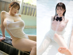 [Part20]女子の乳や尻も透けて見えるのがエチエチな着衣スケスケ画像(30枚)の画像