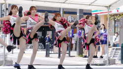 チアJDのパン線、ハミパンチラの画像