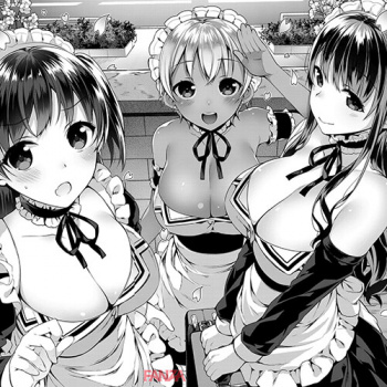 【エロ漫画】 美人お姉さんメイドのエロエロご奉仕！！ 美少女メイド三人と狭い部屋で甘々ハーレム生活開始ｗｗｗの画像