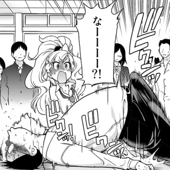 【エロ漫画】 キモデブのガチ勃起チンポを介抱するチビギャルJK！！ 精力剤の飲みすぎて倒れた男子生徒を保険委員として救うために手コキｗｗｗ（エロピッピ・師走の翁・サンプル8枚）の画像