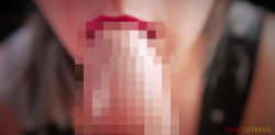 包茎: 真っ赤な唇に口内射精の画像
