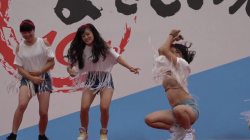【YouTube】ダンス部JKのブラチラ動画がエロい！の画像