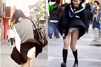 盗撮 地下鉄通気口【パンチラ】～都会の「風」のイタズラで、うわぉ！～「制服女子」の「生パンツ」と「太もも」撮り～！！の画像