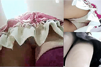 《高画質》盗撮【パンチラ】～ショップ内で「ミニスカ」バイト女子を「逆さ撮り」～「生パンツ」＆ピチピチ「太もも」～の画像