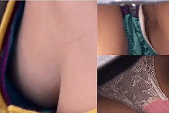 《高画質》盗撮【パンチラ＆胸チラ】～偽アンケートで無防備なOL・人妻を隠し撮り～「生パンツ」＆「ハミ具・ハミ毛」～の画像