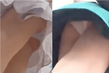 《高画質》盗撮【パンチラ】～地下鉄・街中の「ミニスカ」女子を追っかけ撮影～ムレムレ「生パンツ」＆ムチムチ「太もも」～の画像