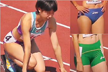 《高画質》盗撮【アスリート女子】～国体「陸上ブルマ女子」の「400m走」予選～　※決して「性的」な目で見ないで下さいね～の画像