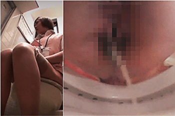 《無◯正》WC内盗撮【女子トイレ】～雑居ビルに「隠しカメラ」を設置～「放尿OL」の「ワレメ・オシッコ穴」をドアップ撮影の画像