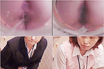《無◯正》WC内盗撮【女子トイレ】～ビルの洋式便器に「隠しカメラ」を設置～放尿OLの「ワレメ・オシッコ穴」をドアップ撮影の画像