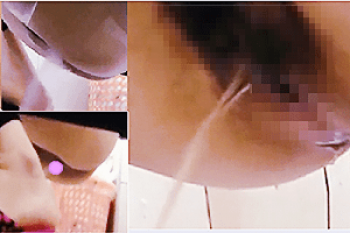 《無○正》学校内盗撮 【女子トイレ】～穴型の「中国式便器」は「マ●コ」丸見え～放尿女子の「ワレメ・オシッコ穴」をドアップ撮影の画像