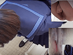 《無○正》盗撮 女子トイレ【放尿マ●コ】~塾ビルに「隠しカメラ」を設置~制服JKの「ワレメ・穴」「オナニー」をドアップ撮影の画像