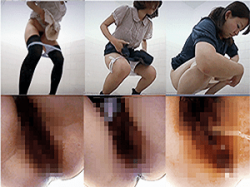 《無○正》盗撮 女子トイレ【放尿マ●コ】~公衆便所に「隠しカメラ」を設置~「若い娘」の「ワレメ・穴」「オシッコ」撮りの画像