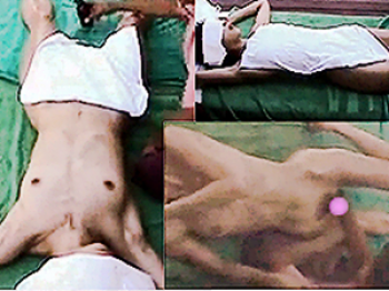 《無◯正》盗撮 海外リゾート【手マ●コ】~女性に大人気の「バリ島」エステ~オイルまみれの「美乳・乳首」「ワレメ」を隠し撮りの画像