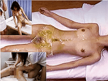《無◯正》盗撮エステ【手マ●コ】～施術室に「隠しカメラ」を設置～20代の「巨乳・乳首」＆「ワレメ・オイルマッサージ」撮りの画像