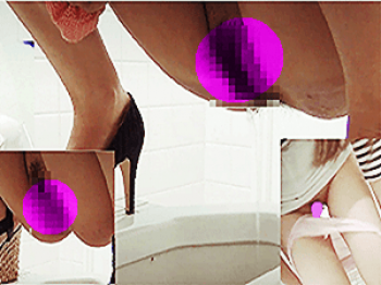 《無◯正》盗撮 女子トイレ【放尿マ●コ】～雑居ビルに「隠しカメラ」を設置～若い「ワレメ・穴」「オシッコ」をドアップ撮影の画像