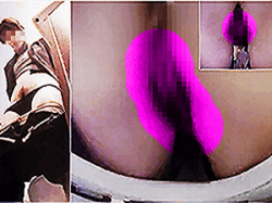 《無◯正》盗撮 女子トイレ【放尿マ●コ】～洋式便器に「隠しカメラ」を設置～若い「ワレメ・穴」「オシッコ」をドアップ撮影の画像