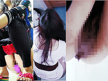 《無◯正》盗撮 女子トイレ【放尿マ●コ】～穴型の「中国式便器」は丸見え～10代の「ワレメ・穴」「オシッコ」をドアップ撮影の画像