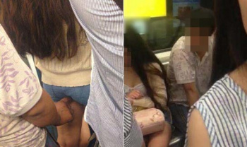 【チカン】卑劣な行為 電車の中でチカンされる美女たちの画像