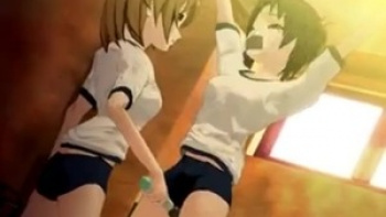 【女子高生（ＪＫ）レズＳＭ調教３Ｄエロアニメ】W R I T H I N G（Gotporn：5分）の画像