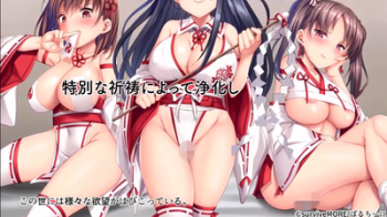 【巨乳巫女ハーレムSM調教エロアニメ】ヌキ巫女三姉妹の子宮に妊娠確定特濃ザーメン奉納! 性欲に取り憑かれた絶倫オジさんの生ハメ願望叶えます(X videos:17分)の画像