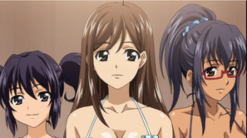 【巨乳女子中出しハーレムエロアニメ】気に入った膣にいきなり中出しOKなリゾート島(X videos:15分)の画像