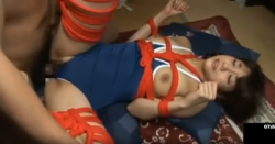 【スク水女子校生娘父近親相姦縄緊縛ＳＭ動画】娘を縄で縛って犯す父（You Jizz：８分）の画像