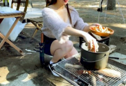 【画像】ソロキャンを楽しむKカップ女性だったが…の画像