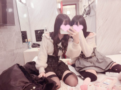 【画像】ニコイチ地雷系女子がカワイ過ぎてたまらんの画像