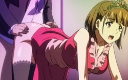 【エロアニメ】巨乳キャバ嬢がお店でお客チンポで中出しレイプされる♥の画像