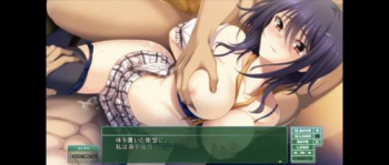 「虜ノ鎖」巨乳で可愛い美少女JKのアナルとマンコに3P二穴同時挿入して連続で膣内＆肛内射精するシーンの画像