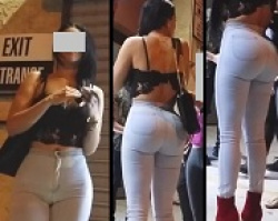 盗撮・スタイル抜群まさにボンキュボンの可愛いお姉さんの画像