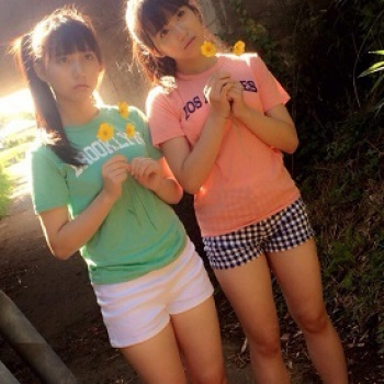 【田中美久＆amp;矢吹奈子】HKT48なこみくコンビがロリ可愛すぎて太ももだけでイケる!!の画像