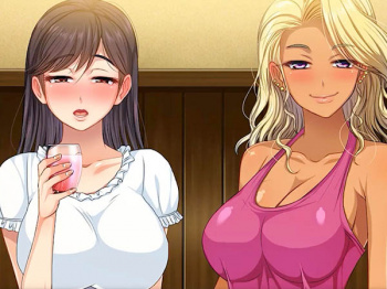 お酒の勢いで非日常を体験するビッチ主婦！王様ゲームで盛り上がり指フェラに巨乳おっぱいで肉棒を挟み込みザーメンぶっかけ！の画像