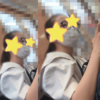 【制服JKは癒しです！7 マスクしてても可愛さはあふれる！】見つめていたい！の画像