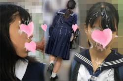 時間停止して制服JKにぶっかける！2！の画像