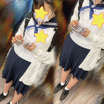 【制服JKは癒しです！41 夏服セーラー服で楽しそうにJKトーク！】見つめていたい！の画像