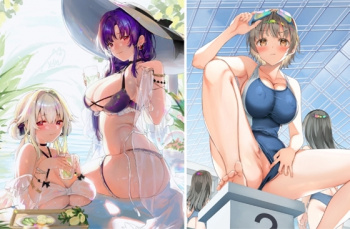 (H画像) 水着姿のえちえちな女の子イラストまとめ23の画像