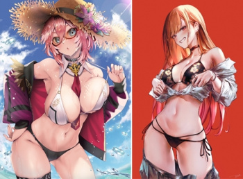 (H画像) 水着姿のえちえちな女の子イラストまとめ70の画像