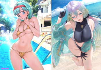 (H画像) 水着姿のえちえちな女の子イラストまとめ266の画像