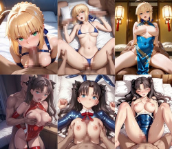 (AI動画まとめ)【FGO】セ●バーと遠●凛とコスプレえっち / アイコンタクトだけで絶頂できるそんな関係を。 / ヤンデレ母は、超絶わがままボディの画像