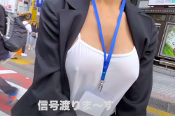 【第１弾】渋谷界隈をノーブラで散歩するYoutuber達の動画まとめの画像