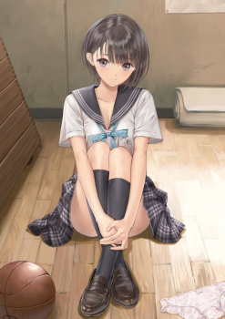 【JK】学校制服と黒紺ソックスの相性が抜群な可愛い女子校生の画像の画像