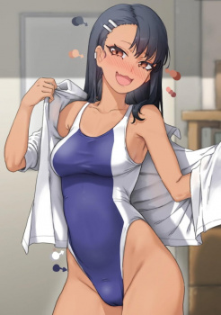 【二次】女の子が服を脱いだら、下には競泳水着を着ていました。って画像の画像