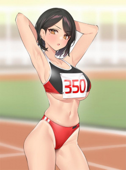 【レーパン】引き締まった身体の女子陸上選手の画像【レーシングブルマ】の画像