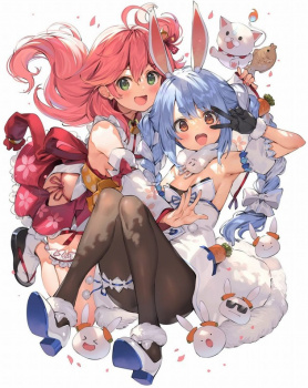 【さくらみこ】ぺこみこてぇてぇ画像は万病に効く気がする【兎田ぺこら】の画像