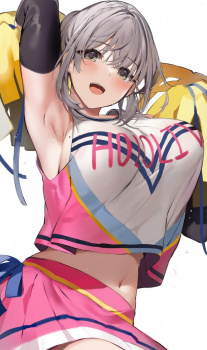 【二次】可愛い女の子に応援されてみたい人生だった。チアガールの画像の画像