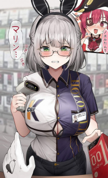 【バイト女子】一生懸命に働く可愛いコンビニ店員さんの画像の画像