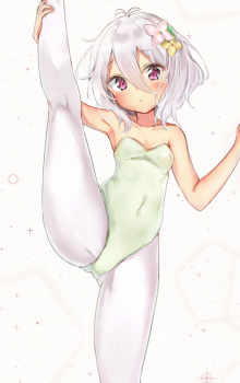 【バレエ】レオタード＆白タイツとかいう最強コンビの二次画像【新体操】の画像