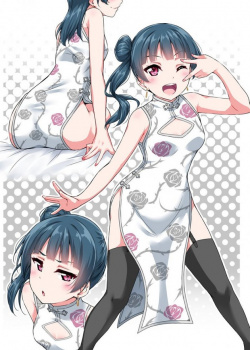【二次】ガーターベルトストッキングがセクシーなチャイナドレス女子画像の画像
