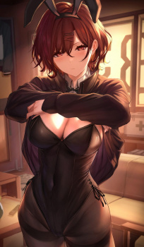 【二次】黒タイツで可愛いバニーガールちゃんの画像【網タイツではない】の画像